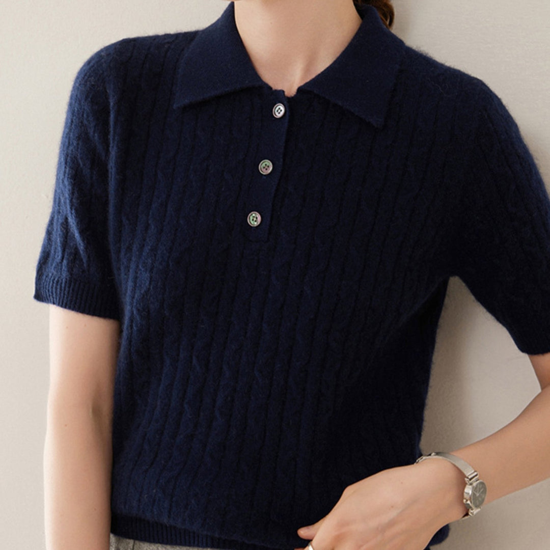 Solstice – Cashmere Wool Polo - Hilltop Nord