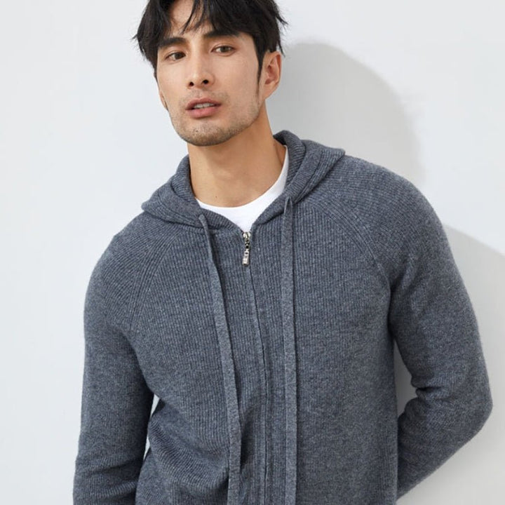 Bluecliff – Cashmere Wool Hoodie - Hilltop Nord