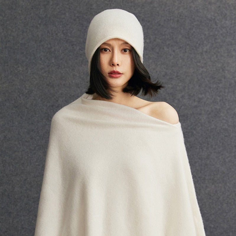 Snowfield – Cashmere Wool Poncho - Hilltop Nord