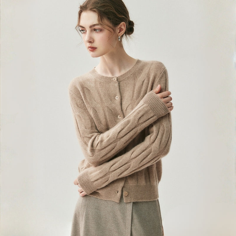 Ridgecable – Cashmere Wool Cardigan