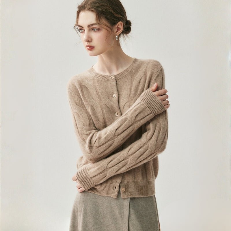 Ridgecable – Cashmere Wool Cardigan - Hilltop Nord