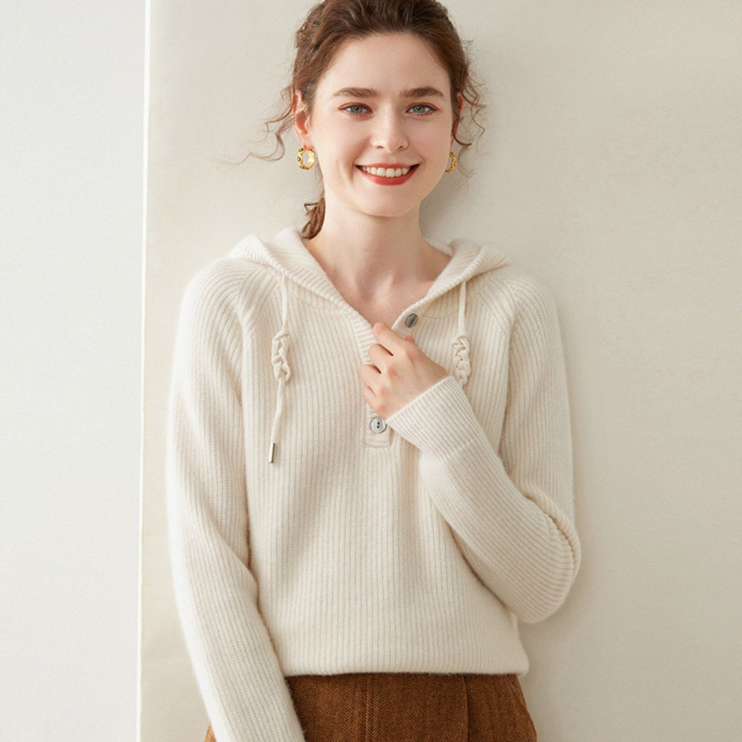 Loomhaven – Cashmere Wool Hooded Cardigan - Hilltop Nord