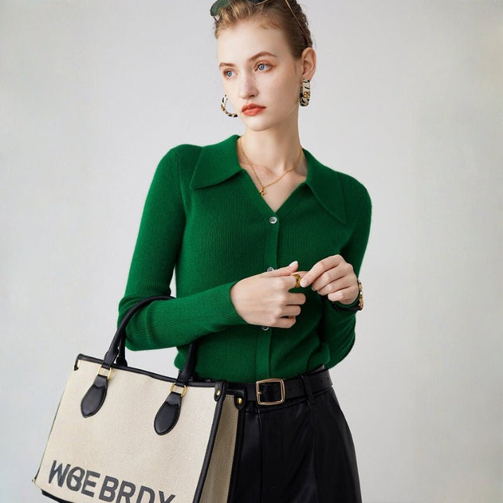 Seraphina – Cashmere Wool Cardigan - Hilltop Nord