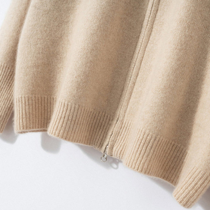 Crestflow – Cashmere Wool Zip Cardigan - Hilltop Nord