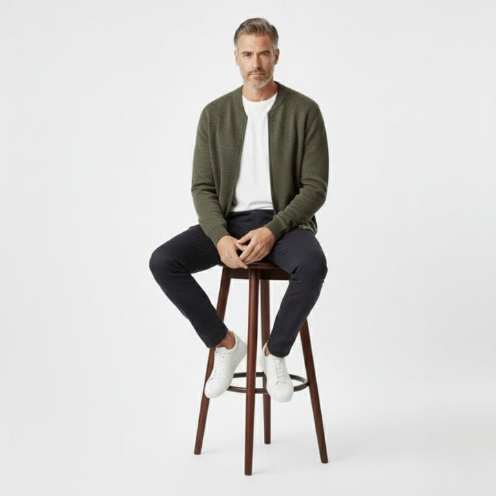 Fairmont - Wool Zip Cardigan - Hilltop Nord