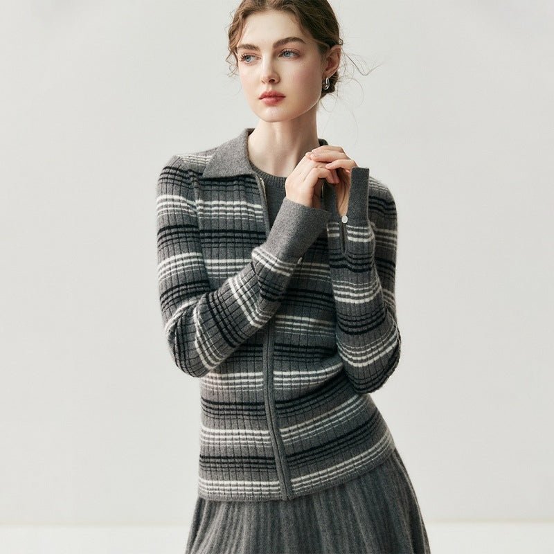 Hearthline – Cashmere Wool Cardigan - Hilltop Nord