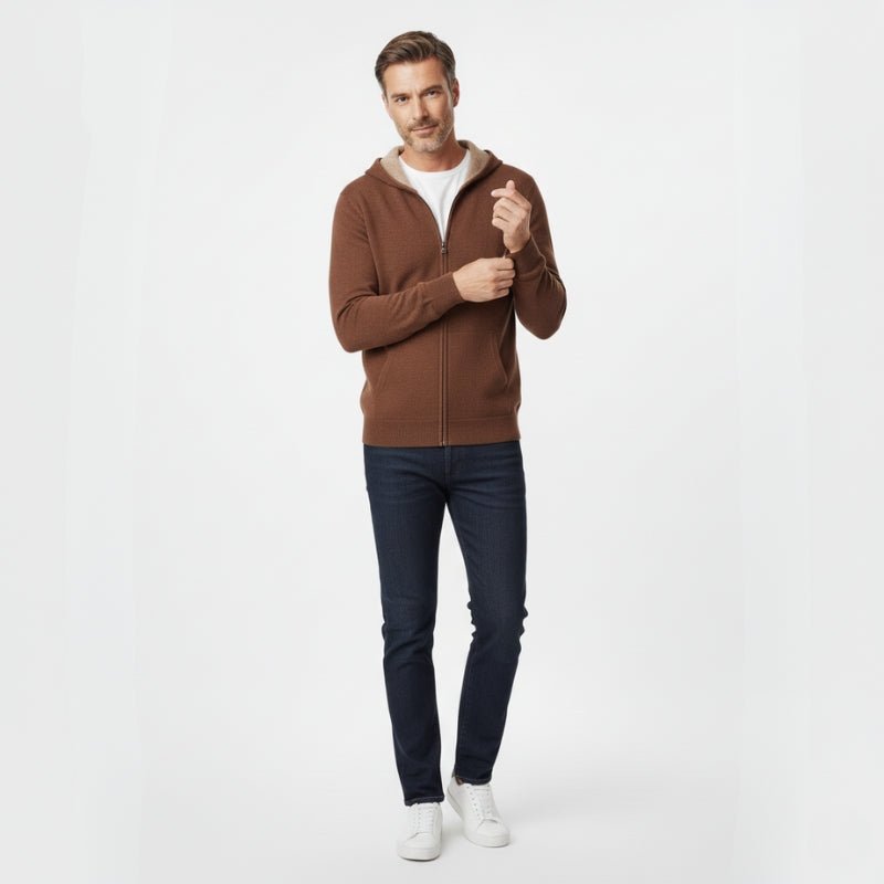 Atlas – Cashmere Wool Zip Hoodie - Hilltop Nord
