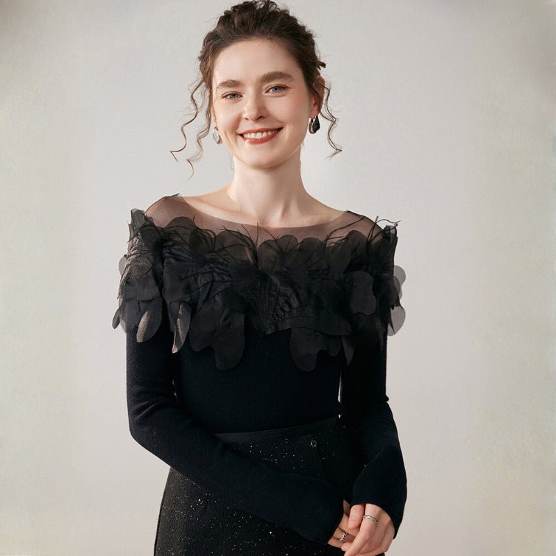 Shadowbloom – Cashmere Wool Sweater - Hilltop Nord