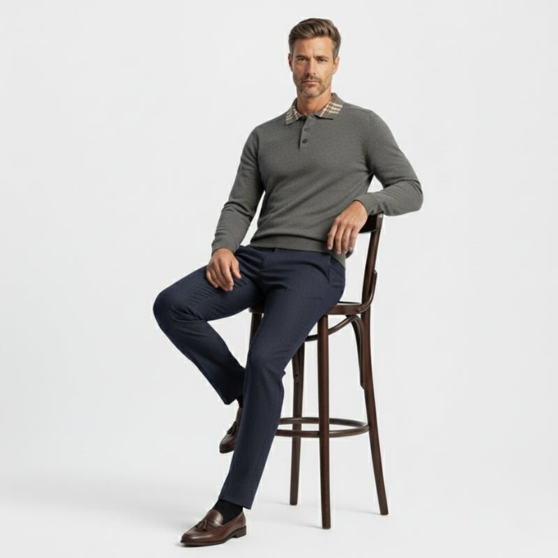 Barron – Wool Polo Sweater - Hilltop Nord