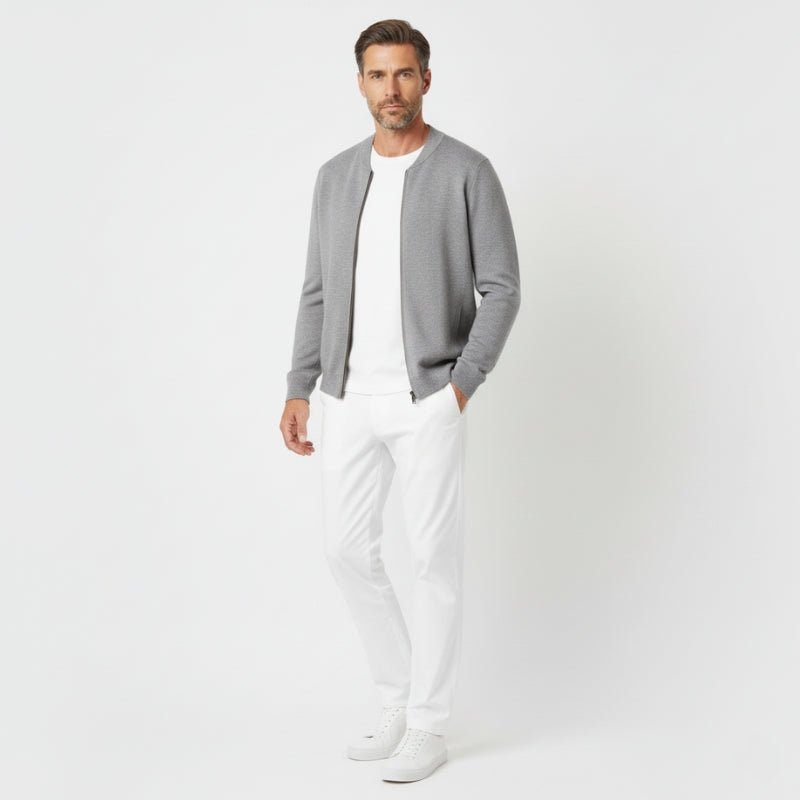 Dunley – Cashmere Wool Zip - Up Jacket - Hilltop Nord