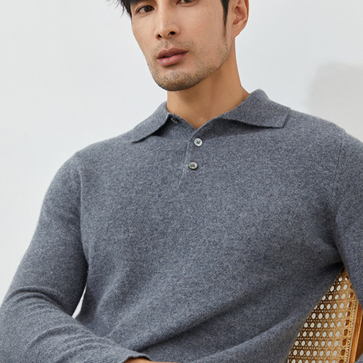 Atlas - Cashmere Polo Sweater