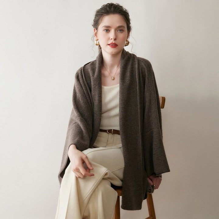 Valeharbor – Cashmere Wool Shawl Coat - Hilltop Nord