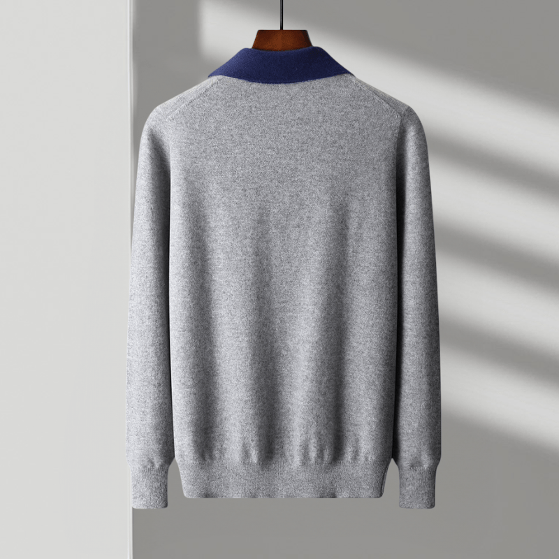 Weston - Cashmere Wool Zip Sweater - Hilltop Nord