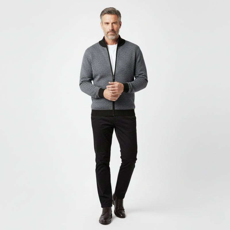 Sterling - Cashmere Wool Zip Jacket - Hilltop Nord