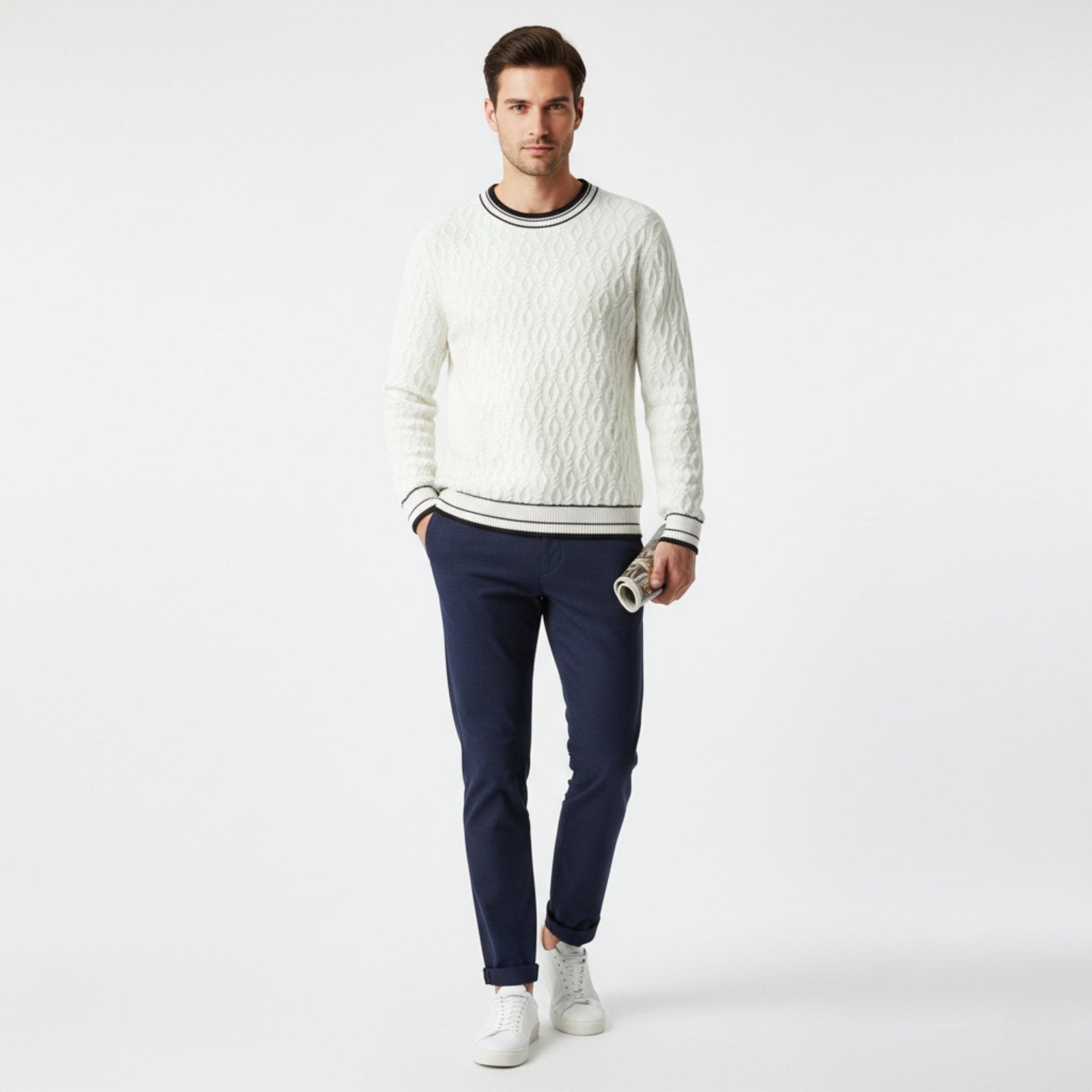 Timberline – Wool Cable Sweater - Hilltop Nord