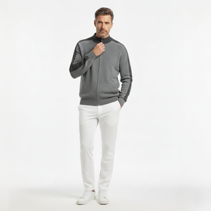 Caden – Cashmere Wool Zip - Up - Hilltop Nord