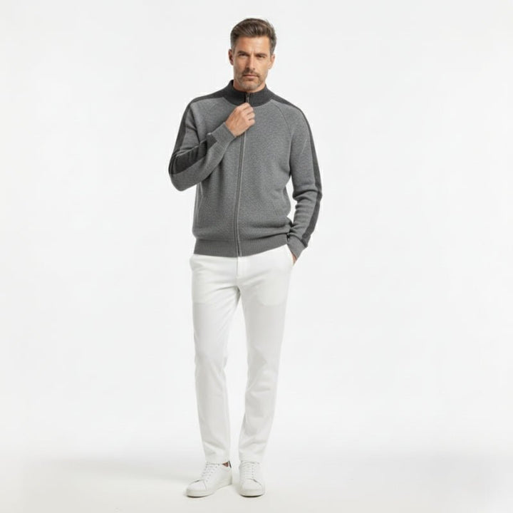 Caden – Cashmere Wool Zip - Up - Hilltop Nord