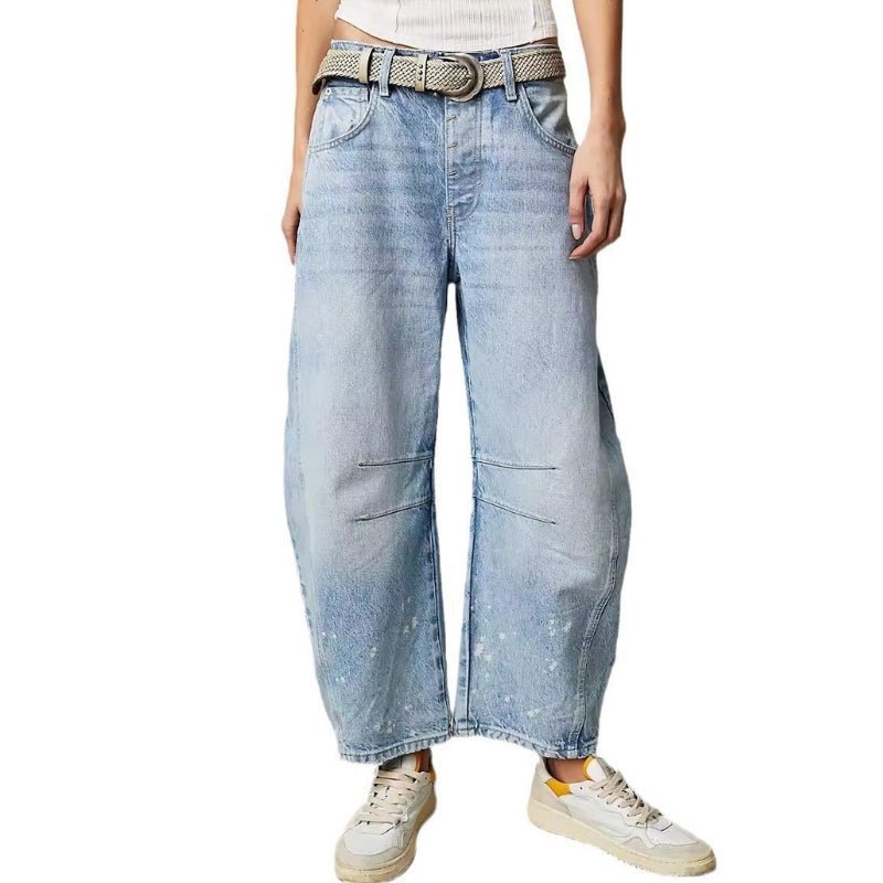 Valentina - Mid - Rise Barrel Jeans - Hilltop Nord