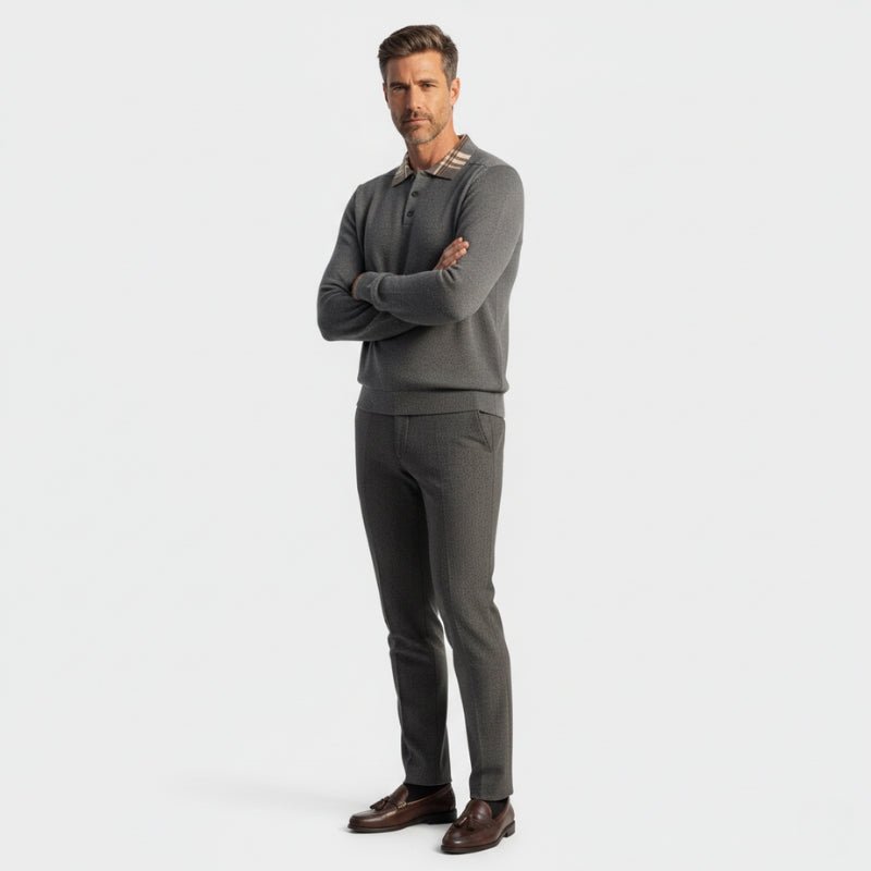 Barron – Wool Polo Sweater - Hilltop Nord