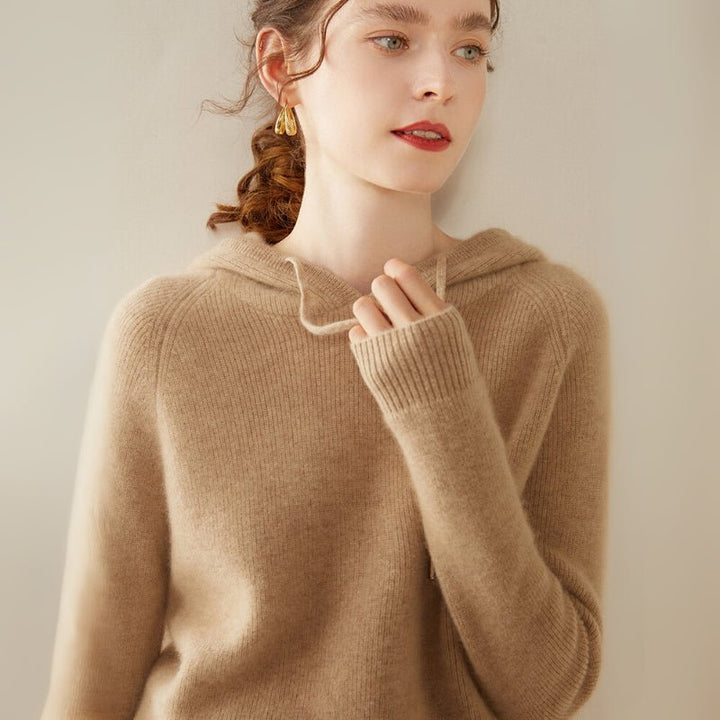 Fiora – Cashmere Hoodie - Hilltop Nord