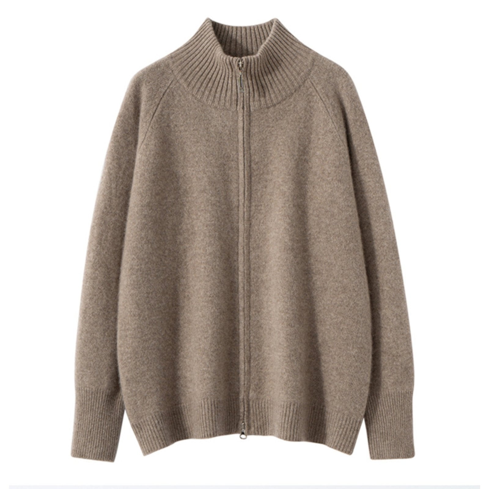 Crestflow – Cashmere Wool Zip Cardigan - Hilltop Nord