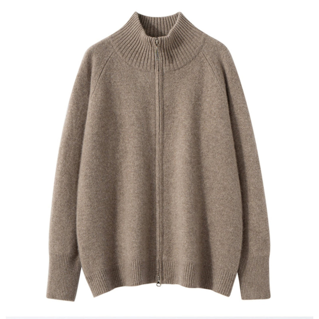 Crestflow – Cashmere Wool Zip Cardigan - Hilltop Nord