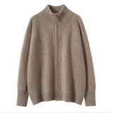 Crestflow – Cashmere Wool Zip Cardigan - Hilltop Nord