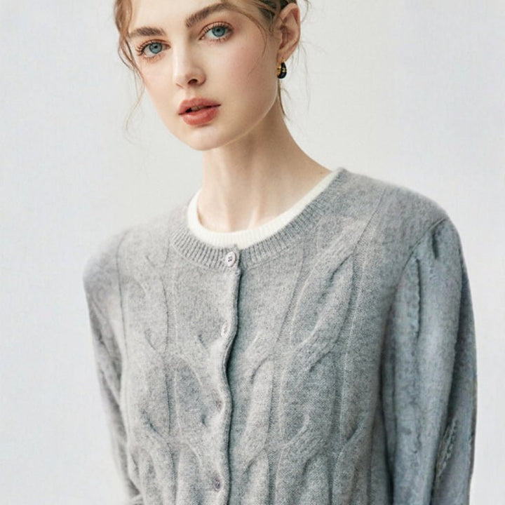 Ridgecable – Cashmere Wool Cardigan - Hilltop Nord