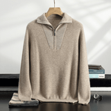 Westford - Cashmere Wool Half - Zip Sweater - Hilltop Nord
