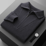 Westford - Cashmere Wool Half - Zip Sweater - Hilltop Nord