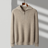 Westford - Cashmere Wool Half - Zip Sweater - Hilltop Nord