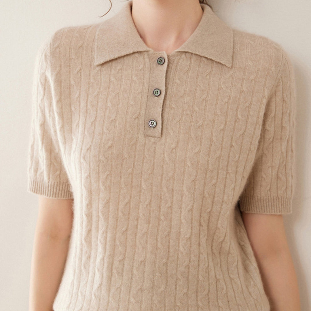 Solstice – Cashmere Wool Polo - Hilltop Nord