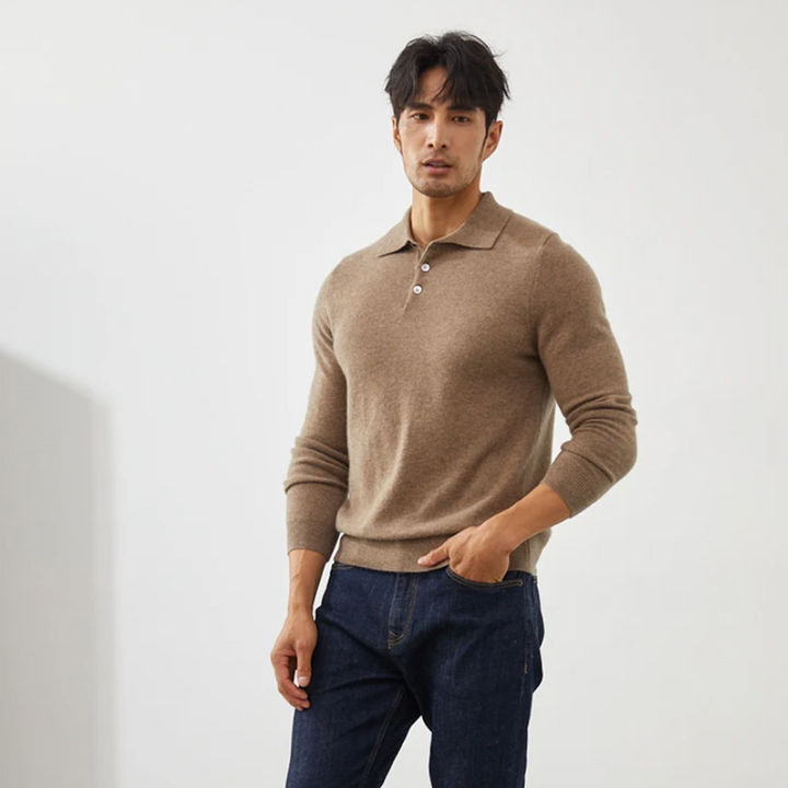 Atlas - Cashmere Polo Sweater