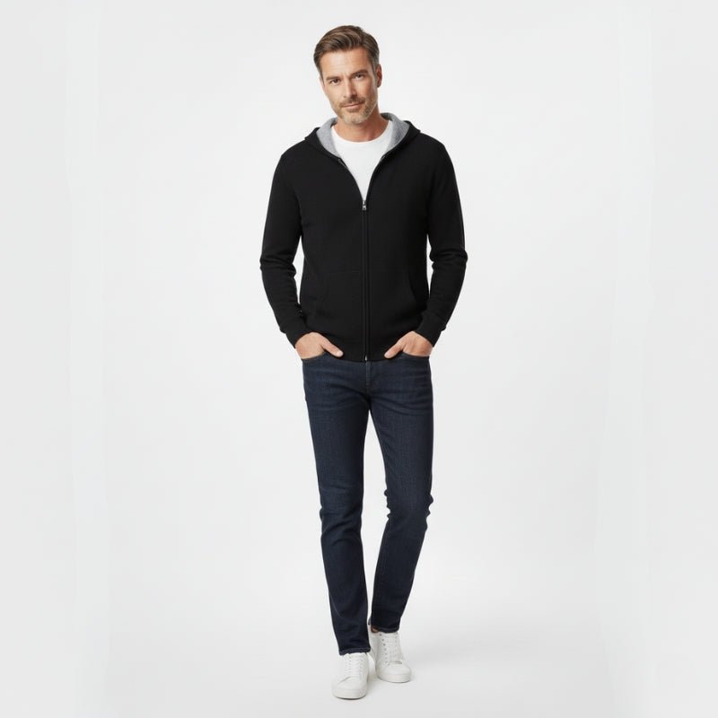Atlas – Cashmere Wool Zip Hoodie - Hilltop Nord