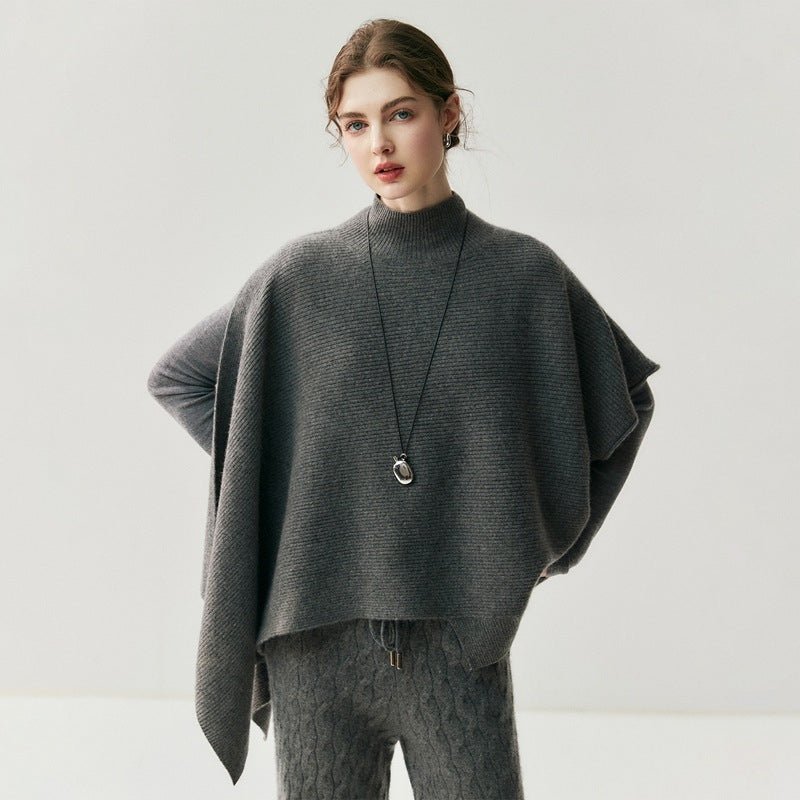 Havenveil – Cashmere Wool Poncho - Hilltop Nord