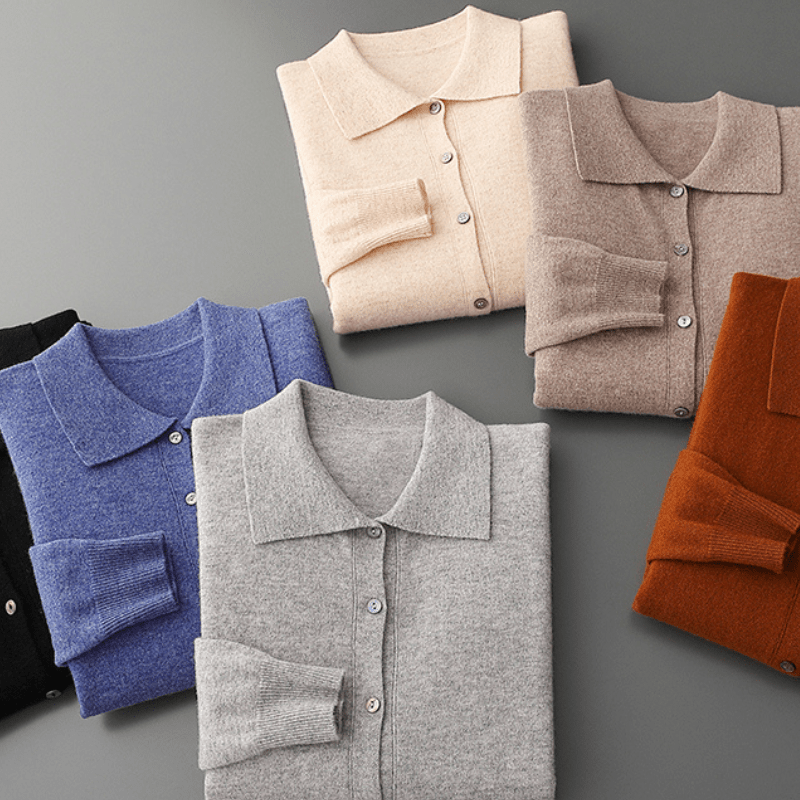 Sanford - Wool Button - Up Polo Cardigan - Hilltop Nord