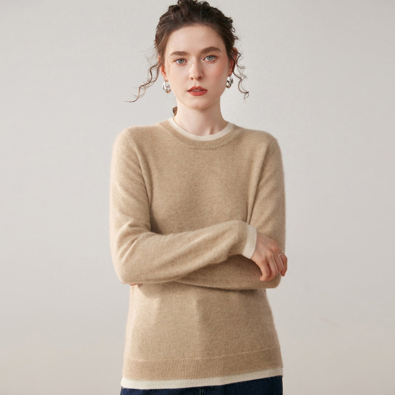 Hollow – Cashmere Crewneck - Hilltop Nord