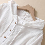 Virelle – Linen Blouse Hoodie