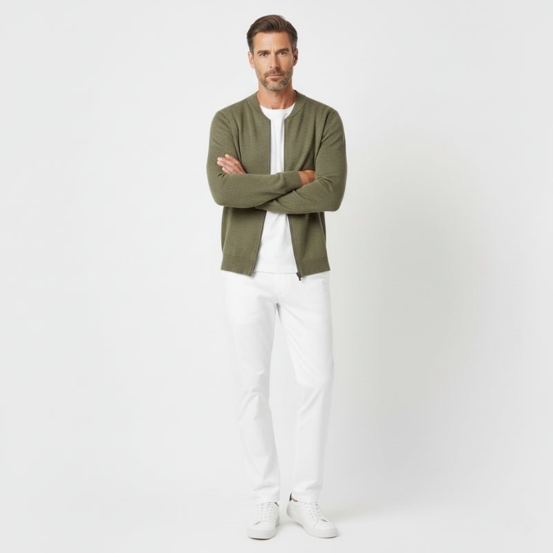Dunley – Cashmere Wool Zip - Up Jacket - Hilltop Nord