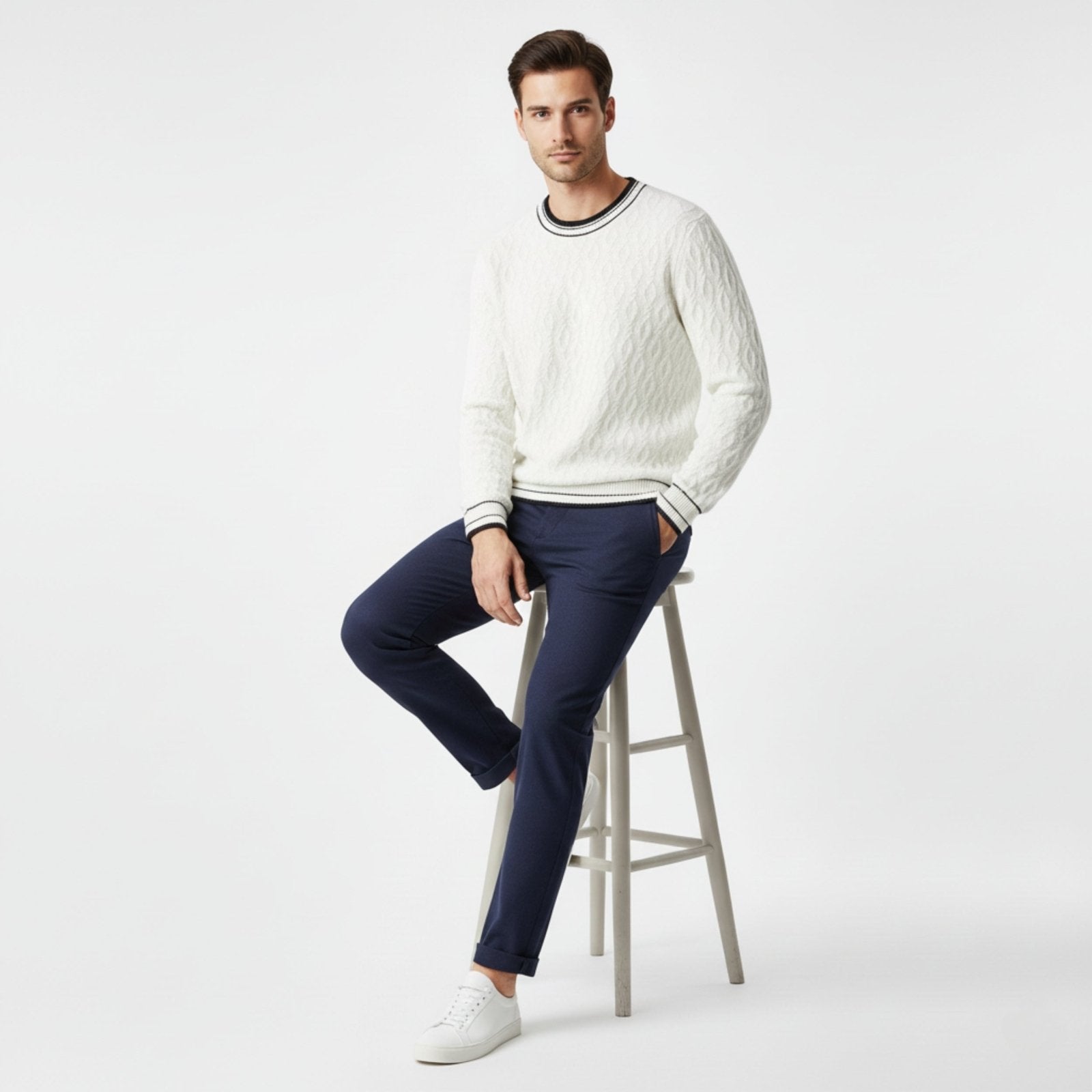 Timberline – Wool Cable Sweater - Hilltop Nord