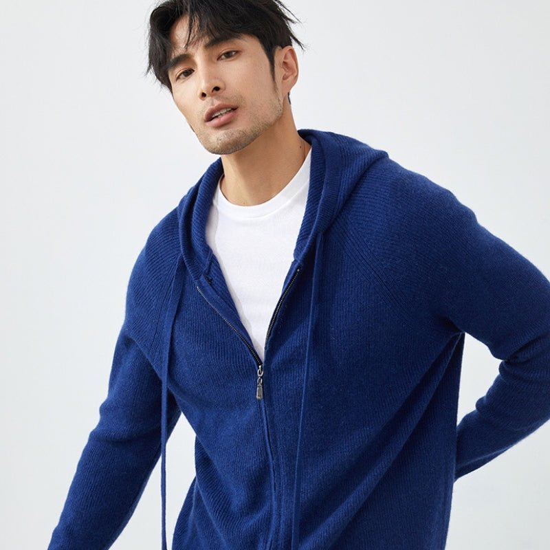 Bluecliff – Cashmere Wool Hoodie - Hilltop Nord