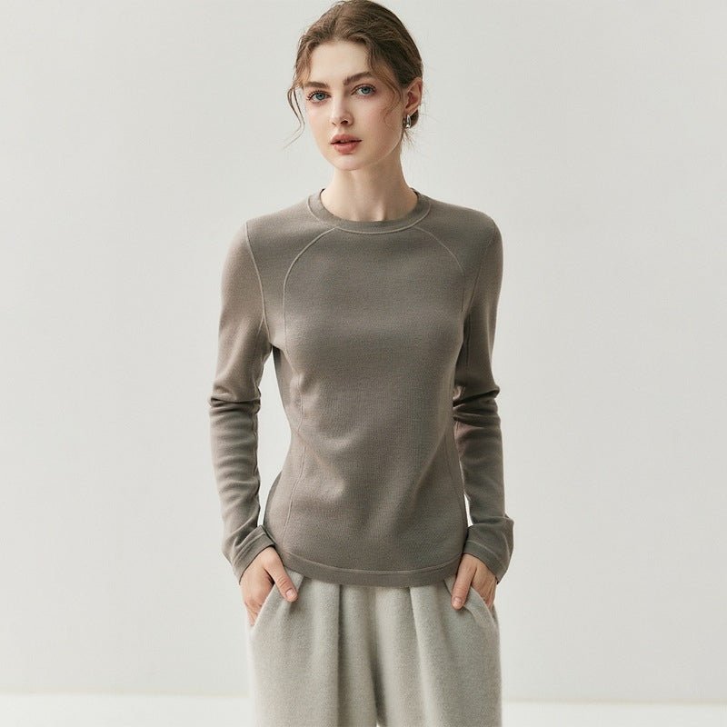 Brooklane – Wool Long - Sleeve Top - Hilltop Nord