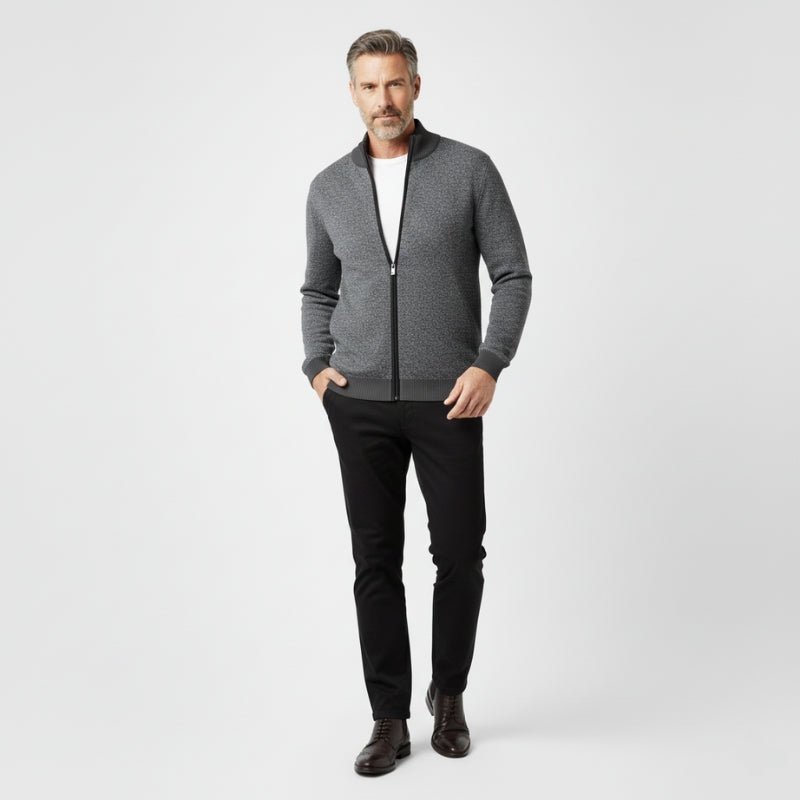 Sterling - Cashmere Wool Zip Jacket - Hilltop Nord