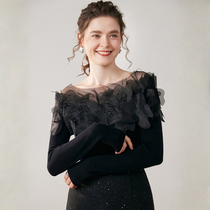 Shadowbloom – Cashmere Wool Sweater - Hilltop Nord