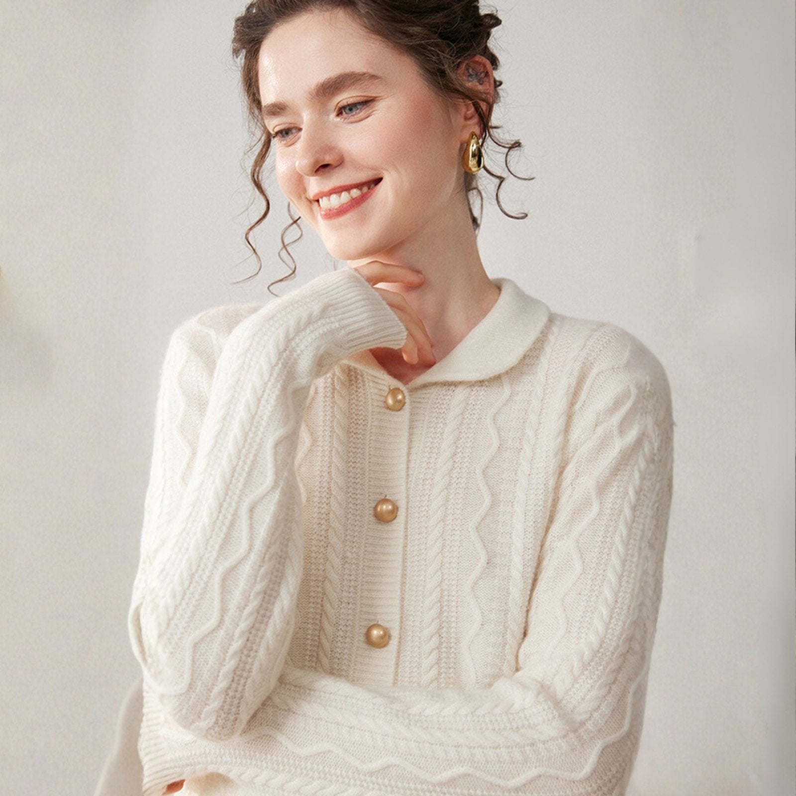 Wavecrest – Cashmere Wool Cardigan - Hilltop Nord