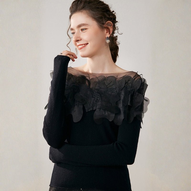 Shadowbloom – Cashmere Wool Sweater - Hilltop Nord