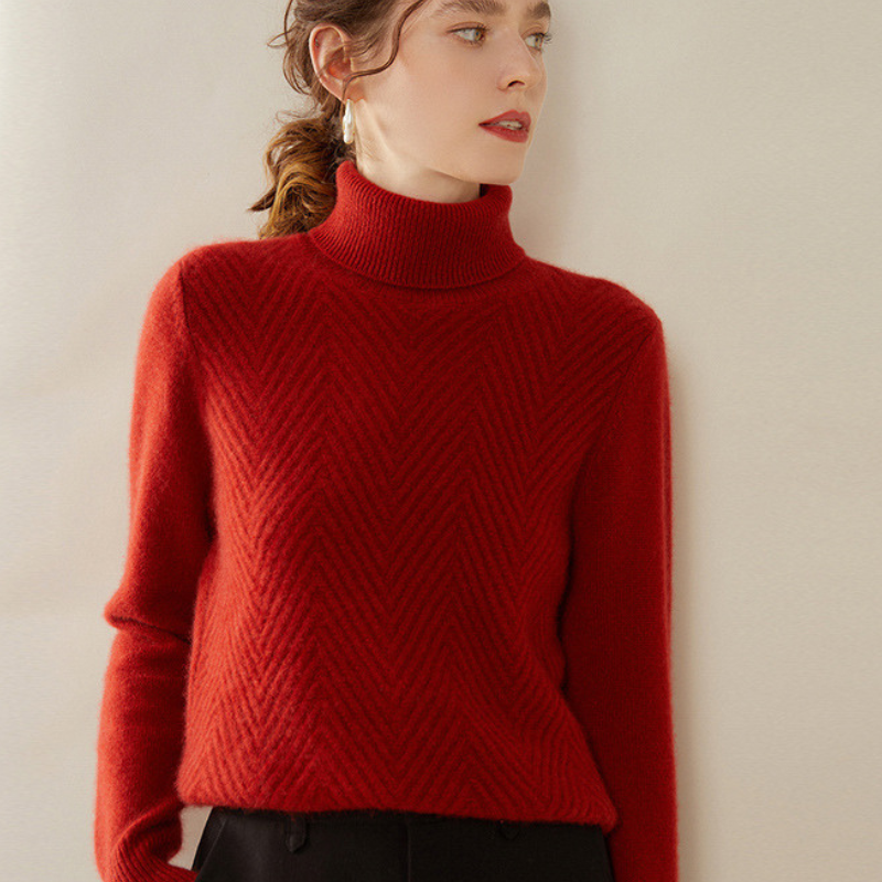 Arlo - Cashmere Wool Mock Neck Sweater