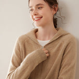 Selin – Cashmere Zip - Up Hoodie - Hilltop Nord