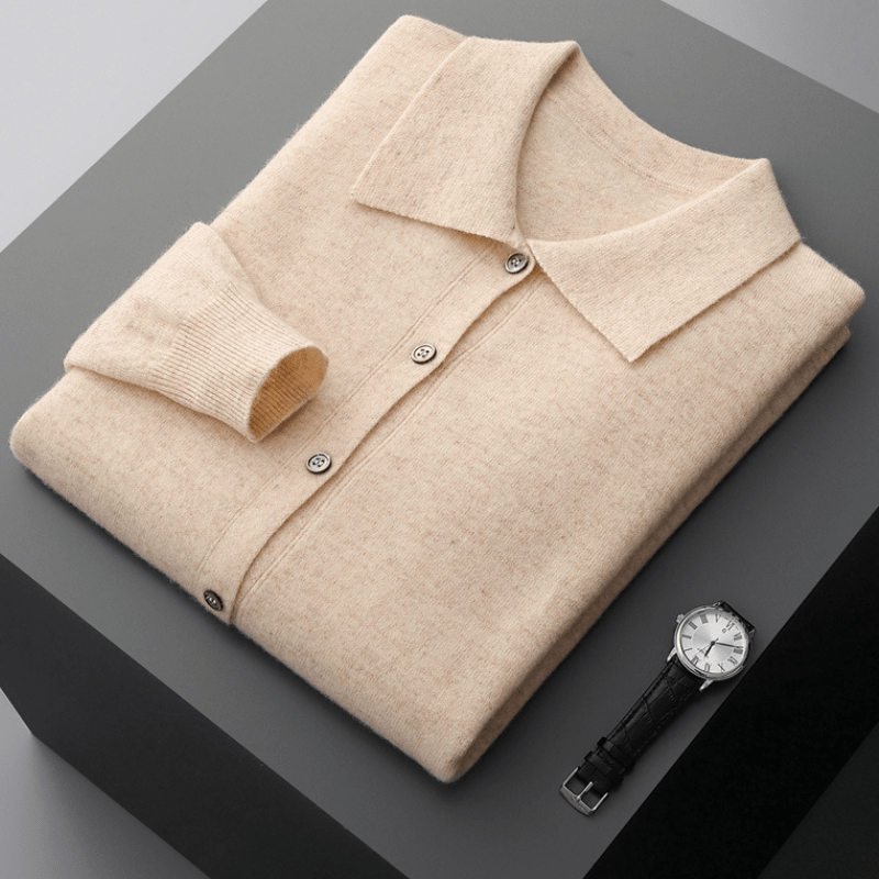 Sanford - Wool Button - Up Polo Cardigan - Hilltop Nord