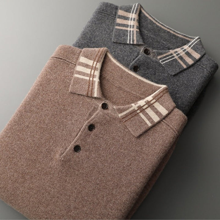 Barron – Wool Polo Sweater - Hilltop Nord